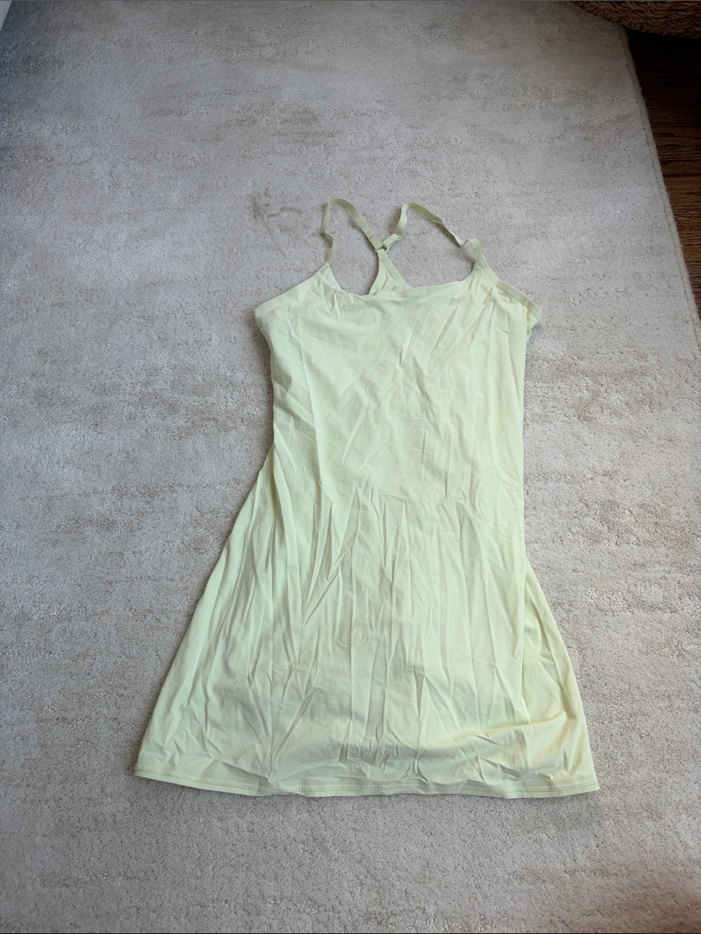 Outdoor Voices Light Yellow Mini Dress